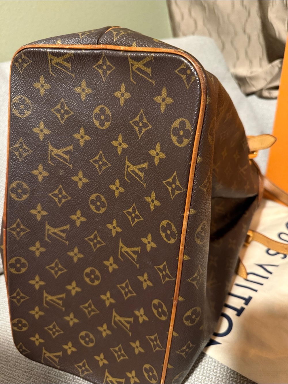 Louis Vuitton Palermo GM Brown Monogram Canvas Shoulder Tote with box Dustbag - Picture 10 of 17